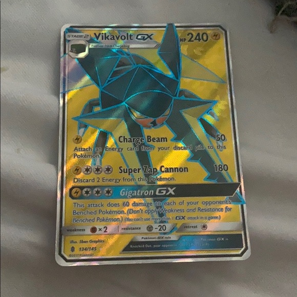 Pokemon Other - Vikavolt gx full art ultra rare. 134/145